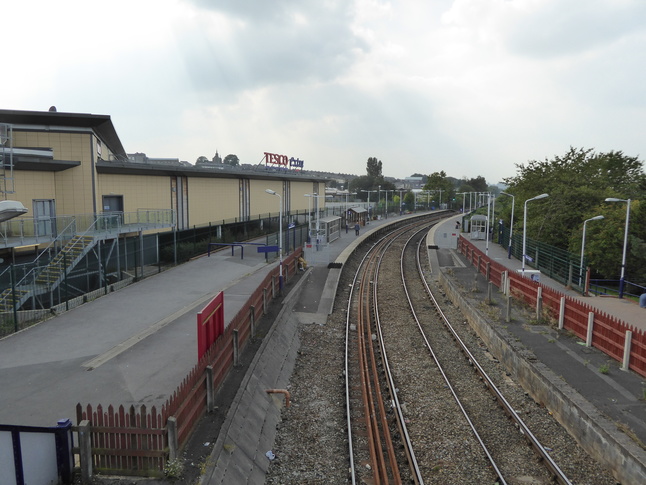 Accrington from footbridge
looking west