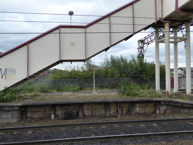 Ashburys platform 2 disused platform under footbridge