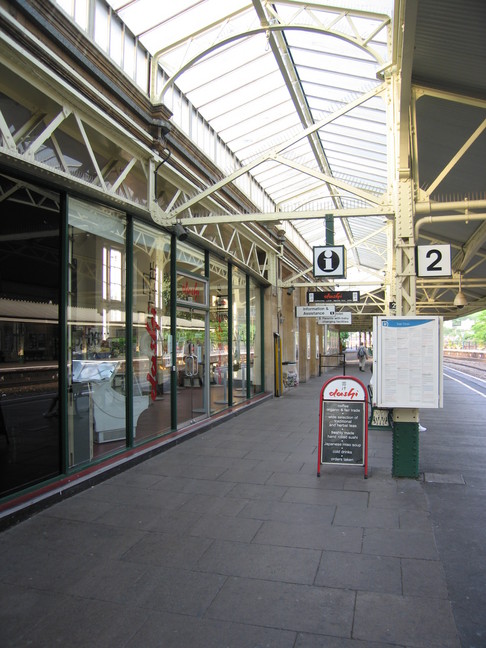 Bath Spa platform 2, under
canopy
