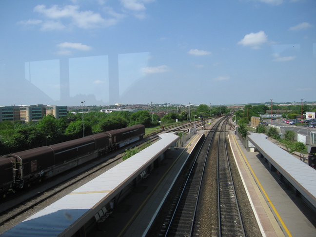 Bristol Parkway looking west
from footbridge