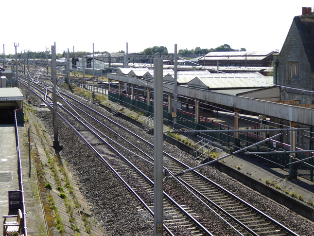 Carnforth from bridge looking
west