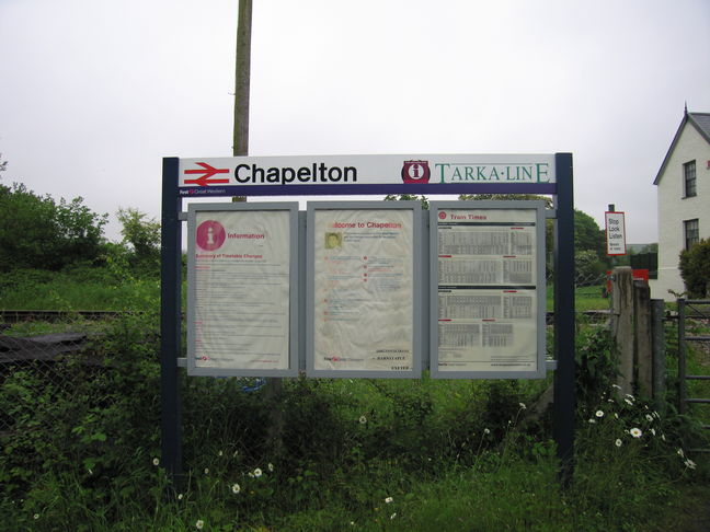 Chapelton station sign