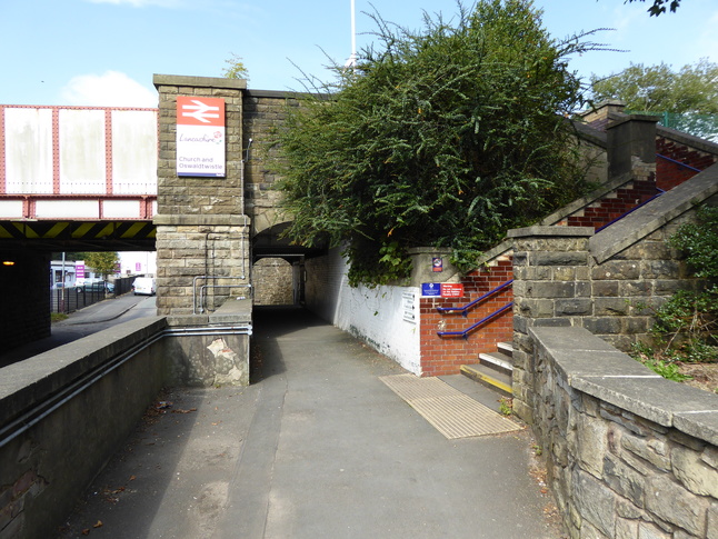 Church and
Oswaldtwistle steps