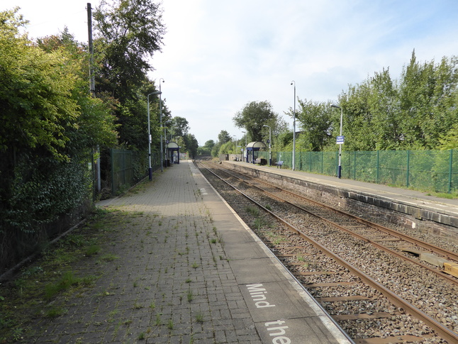 Church and
Oswaldtwistle platforms looking west
