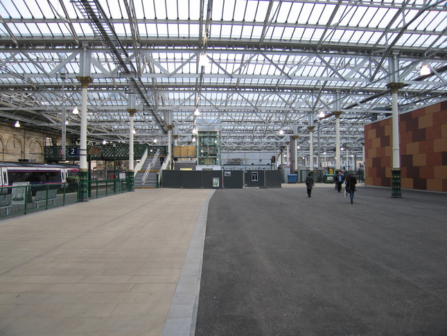 Edinburgh Waverley platform 2
looking east