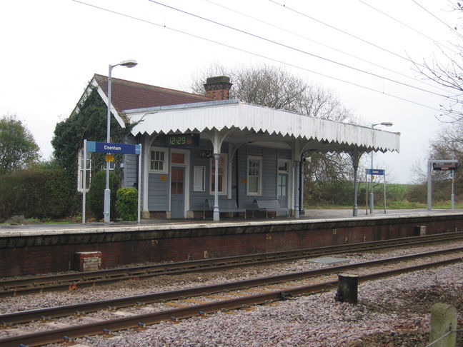 Elsenham shelter seen from
opposite