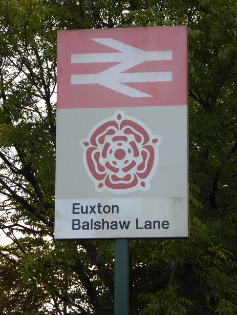 Euxton Balshaw Lane sign