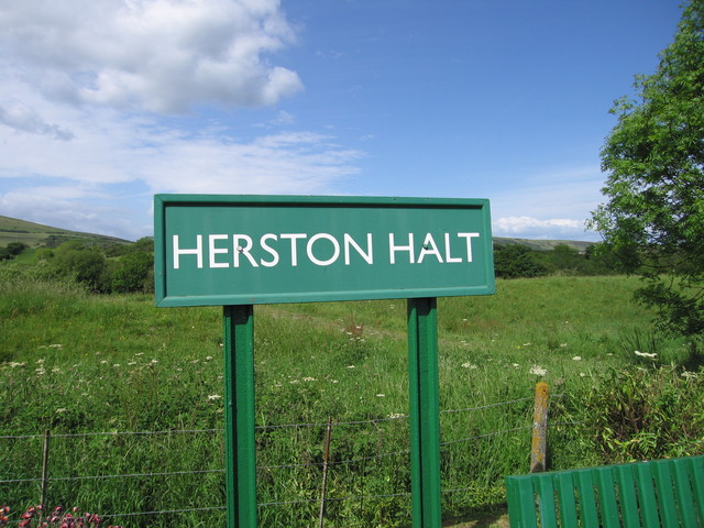 Herston Halt sign