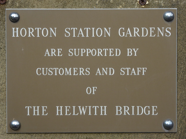 Horton-in-Ribblesdale / Horton Station Gardens are supported by Customers and Staff of The Helwith Bridge