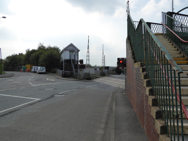 Huncoat footbridge end