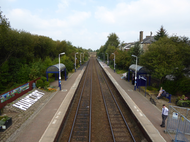 Huncoat looking north from
footbridge