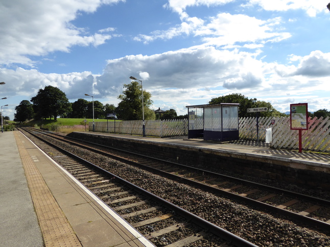 Long Preston platforms looking
				      east