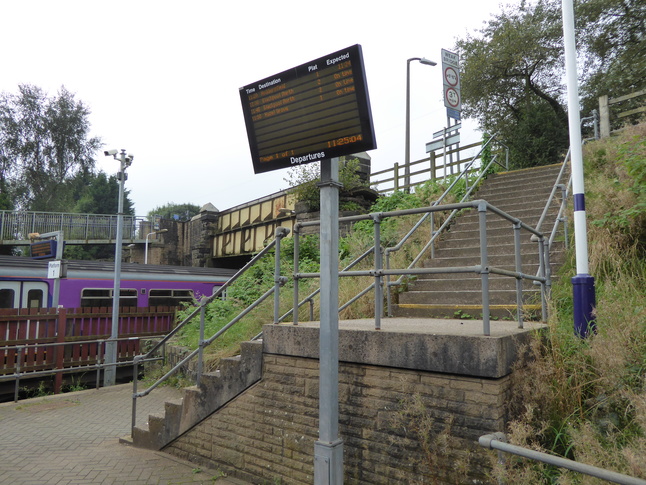 Lostock platform 1 steps