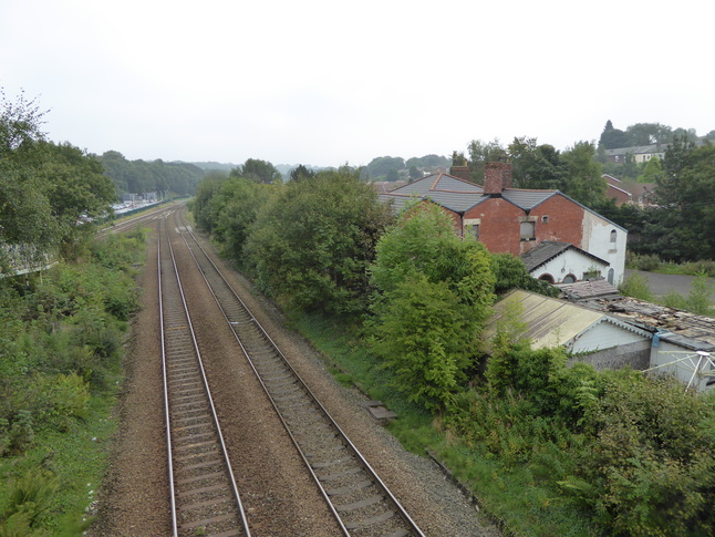 Lostock looking at Wigan lines from bridge