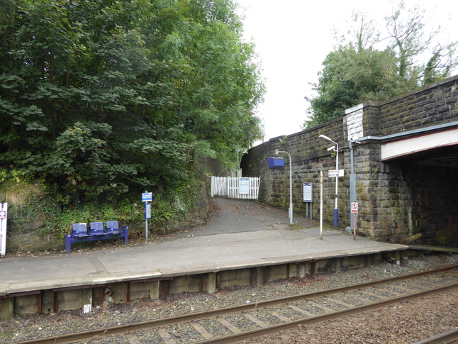 New Mills Newtown platform 2 exit