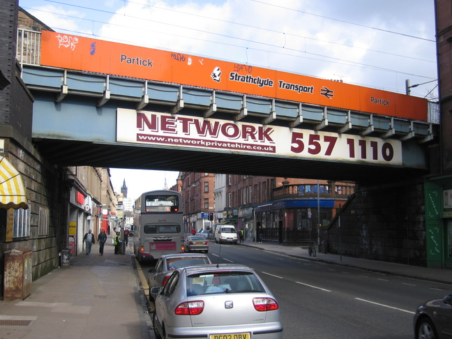 Partick northern road
bridge seen from west