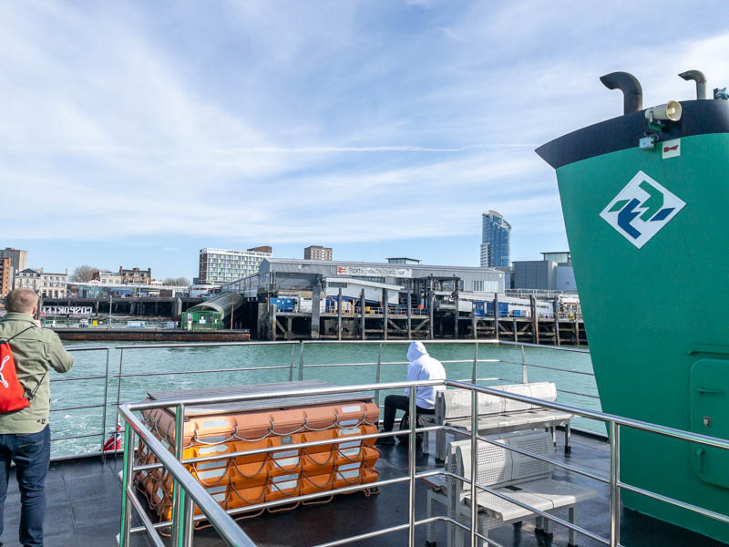 The station seen from the Gosport ferry