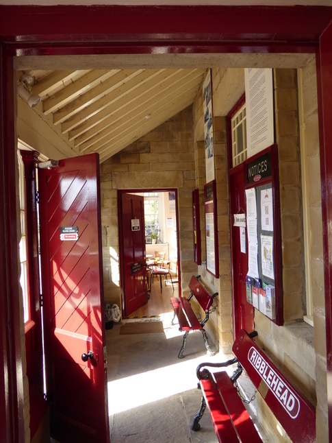 Inside Ribblehead building