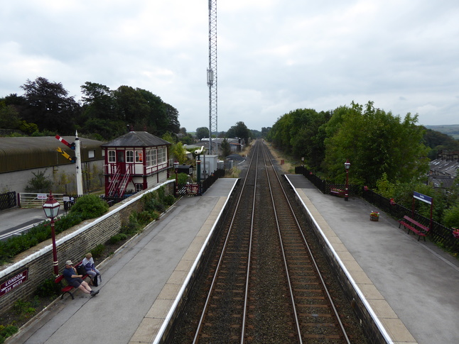 Settle looking south from
footbridge