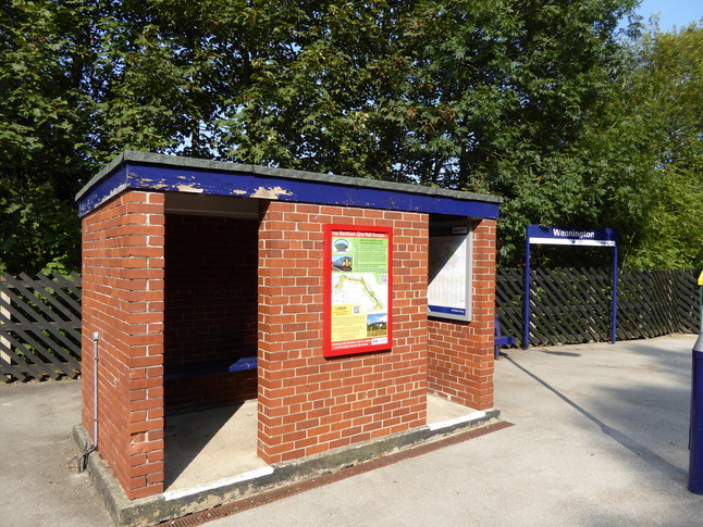 Wennington platform 1 shelter