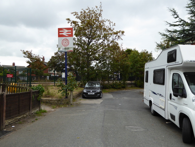 Layton platform 1 side entrance