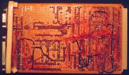 Reverse side of
card