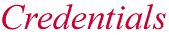 Credentials