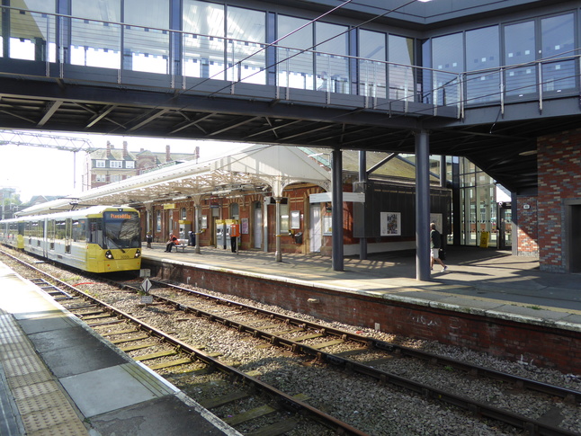 Altrincham platform 1 footbridge end