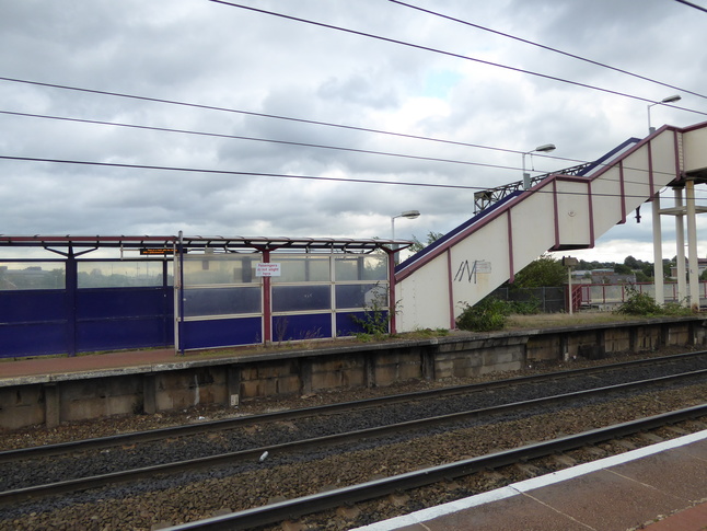 Ashburys platform 2 footbridge end