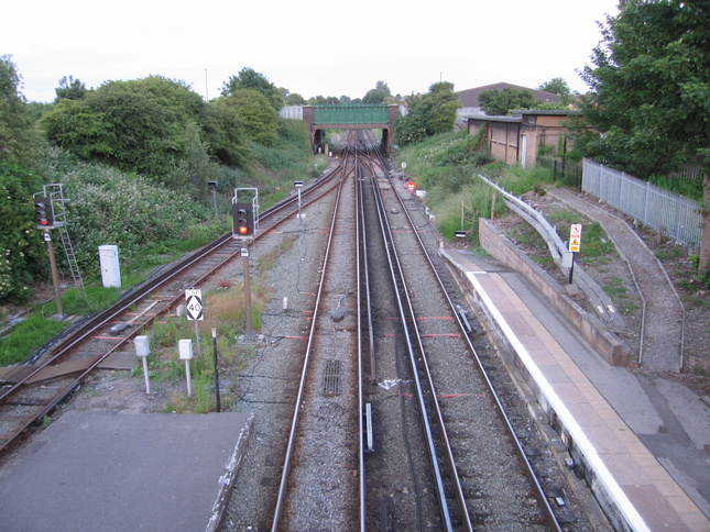 Birkenhead North from
footbridge looking east
