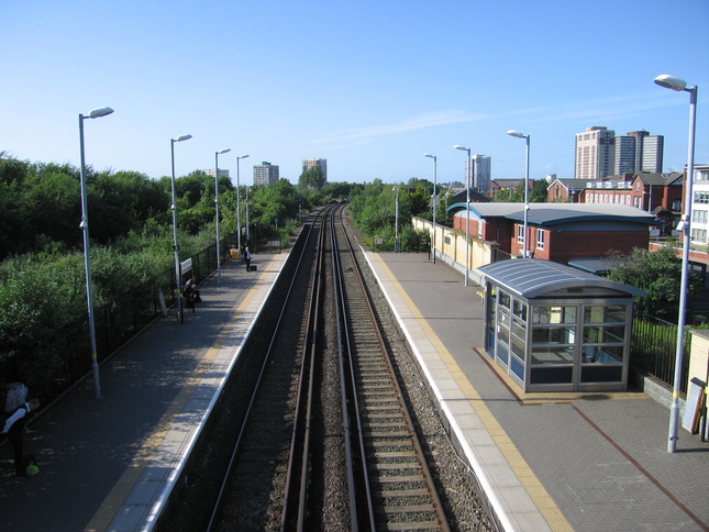 Bootle Oriel Road looking
north from footbridge