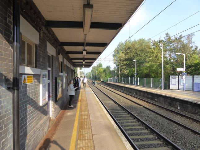 Bramhall platform 1 under canopy