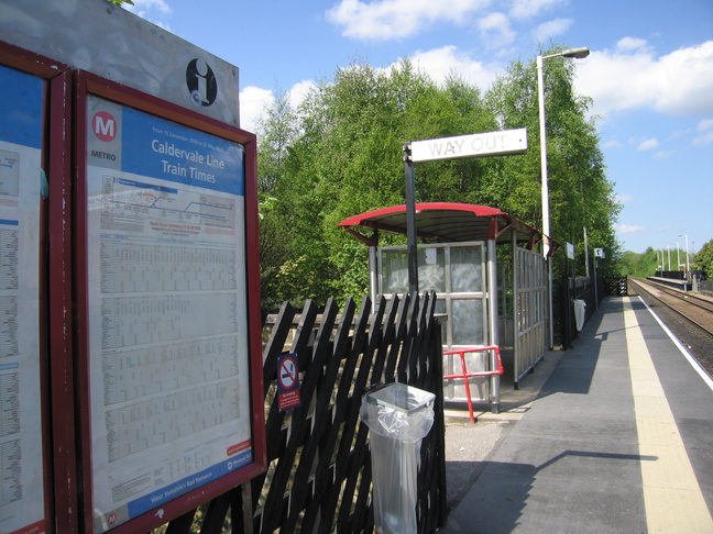 Bramley platform 1 shelter