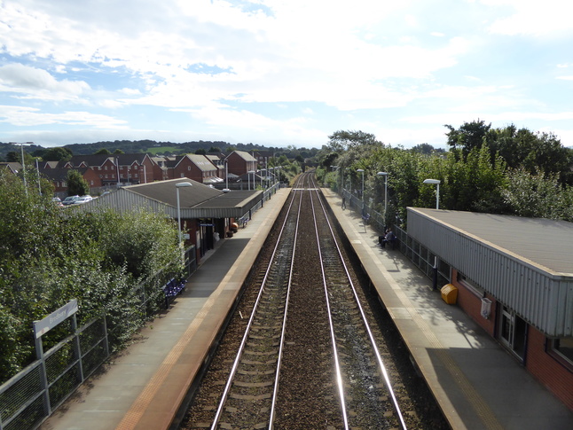 Bredbury looking east from footbridge