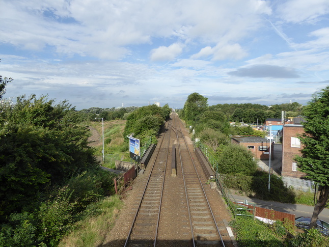 Bredbury looking west from footbridge
