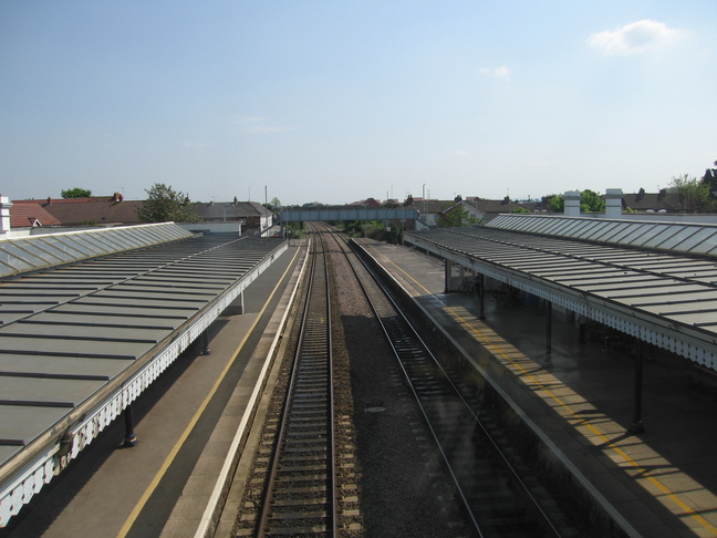 Bridgwater looking south from
footbridge