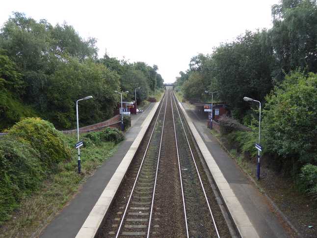 Brinnington looking east from the footbridge