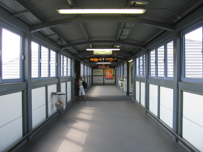 Bristol Parkway inside
footbridge