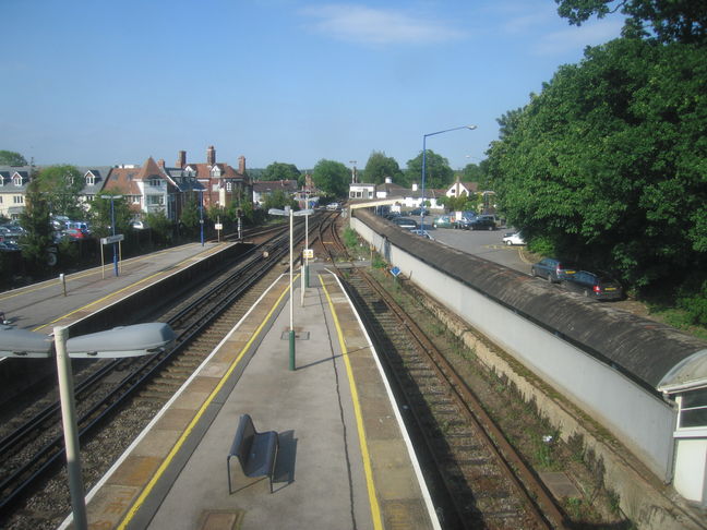 Brockenhurst looking north
from footbridge