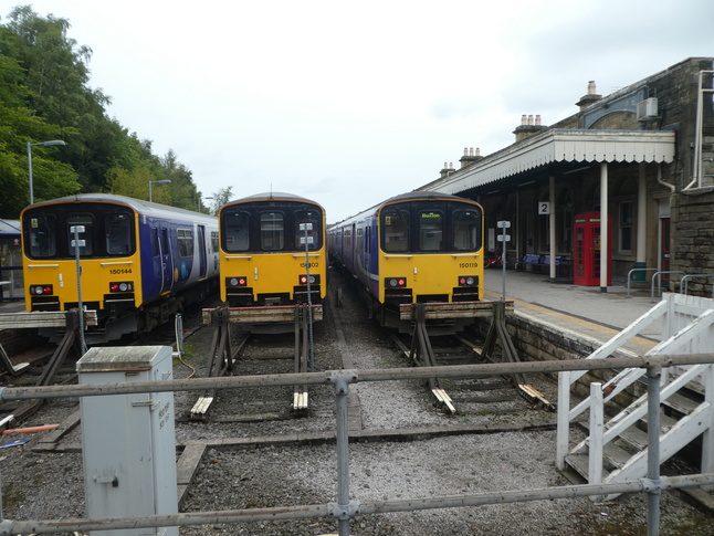 Buxton looking east from behind the buffers