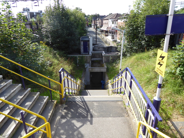 Cheadle Hulme central steps exit