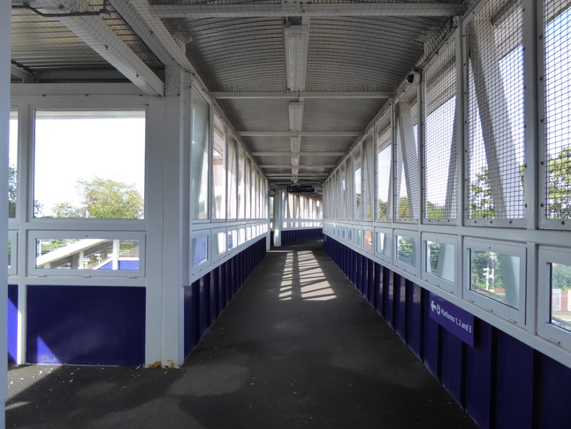 Cheadle Hulme inside footbridge
