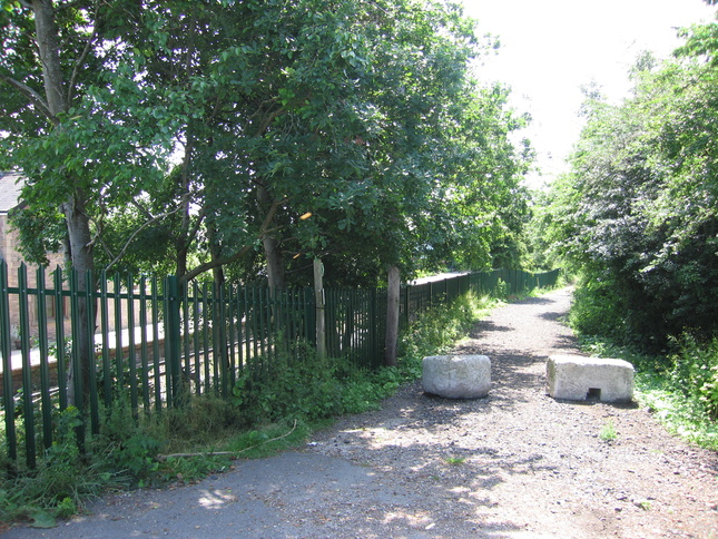 Croston disused platform ramp