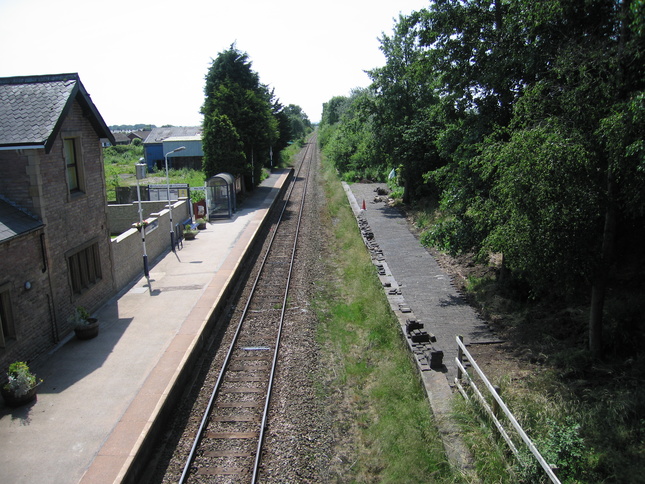 Croston looking south from
bridge