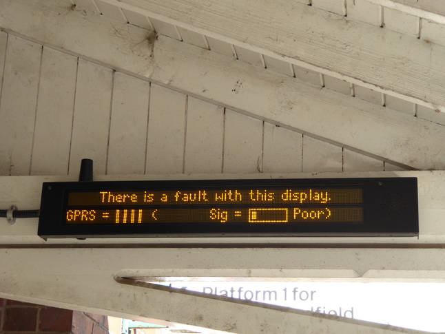 Dinting platform 2 broken sign