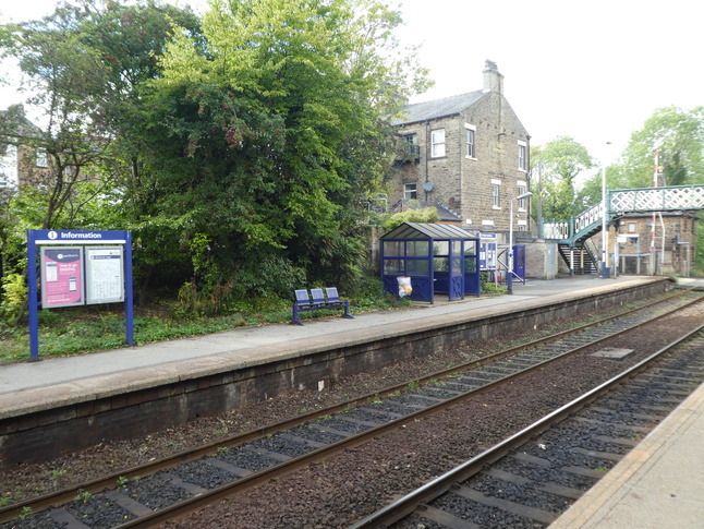 Furness Vale platform 2 shelter