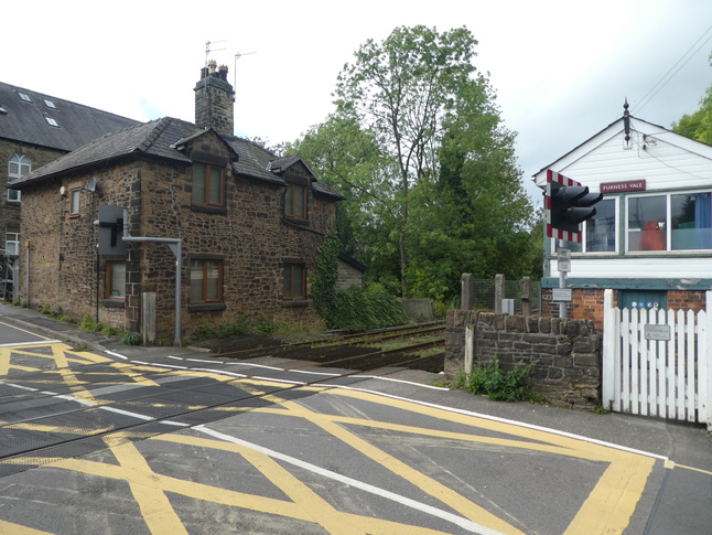 Furness Vale house and signalbox