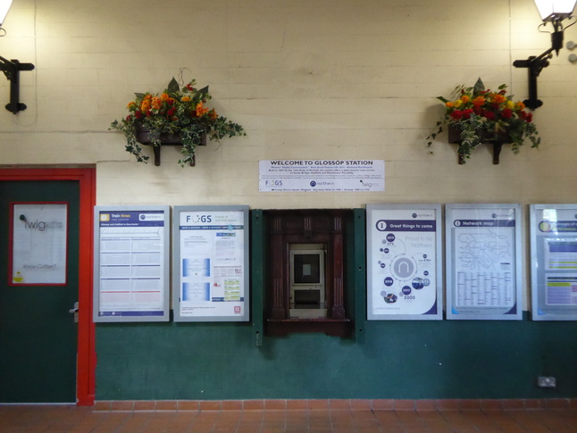 Glossop old ticket window