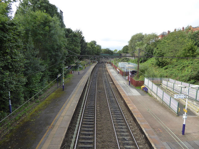 Gorton looking west from footbridge