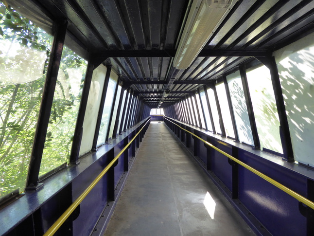 Hattersley inside footbridge